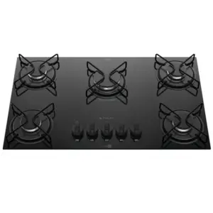 Cooktop a Gás Atlas Agile 5 Bocas Preto com Mesa de Vidro Bivolt