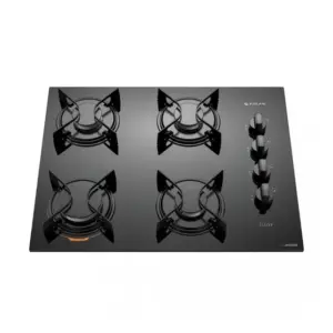 Cooktop a Gás Atlas U Top 4 Bocas Acendimento Automático Preto
