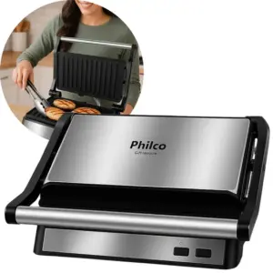 Grill e Sanduicheira Philco Maxx Clean Cinza 1000W 127V PGR21PI