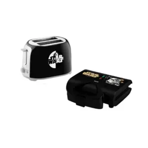 Kit Sanduicheira e Torradeira Mallory Star Wars Empire Preta 750W 220V