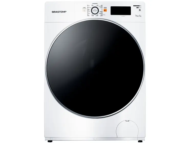 Lava e Seca Brastemp Inverter 10kg Branca com 14 Programas de Lavagem BNQ10AB