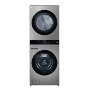 Lava e Seca LG Smart WashTower 17kg Aço Escovado com Wi-Fi WK17VS6A