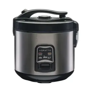 Panela de Arroz Elétrica Agratto 6 Xícaras 400W Inox 127V PAI-6X