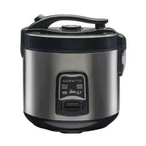 Panela de Arroz Elétrica Agratto 6 Xícaras 400W Inox 220V PAI-6X