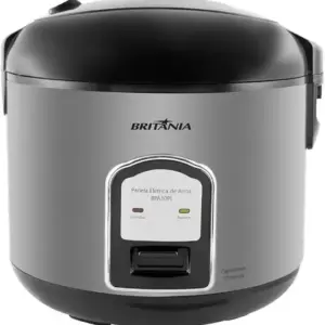 Panela de Arroz Elétrica Britânia 10 Xícaras 700W Prata 220V BPA10PI