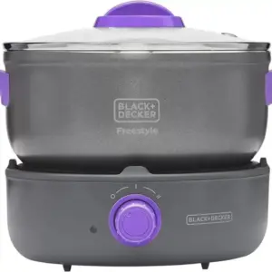 Panela de Arroz Elétrica Black+Decker Freestyle 2.5L 700W 127V PC700