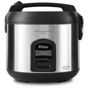 Panela de Arroz Elétrica Philco 12 Xícaras 5L 900W Preta Antiaderente PPA95