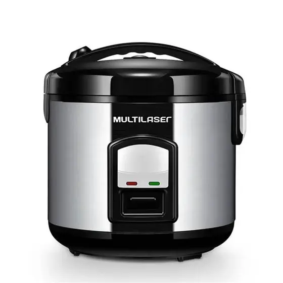 Panela de Arroz Elétrica Multilaser Gourmet 10 Xícaras 700W Aço Inox 220V CE06