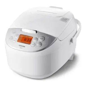 Panela de Arroz Elétrica Toshiba 6 Xícaras 1.4L com Fuzzy Logic Branca