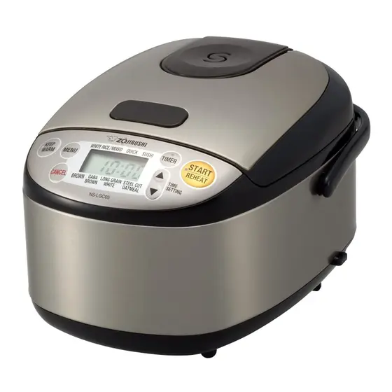 Panela de Arroz Elétrica Zojirushi Micom 0.54L Inox Preta NS-LGC05XB