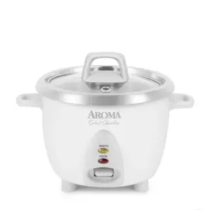Panela de Arroz Elétrica Aroma Housewares 6 Xícaras Inox