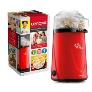 Pipoqueira Elétrica Lenoxx Pop Red 1200W Vermelha 110V/127V PPC 953