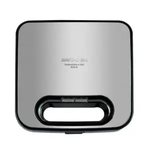 Sanduicheira/Grill Britânia Redstone 2 em 1 Inox/Preto BGR16