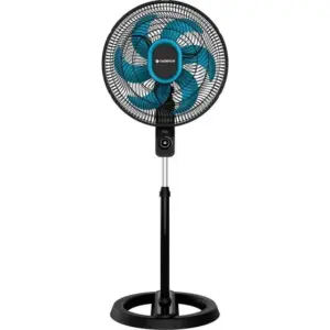 Ventilador de Coluna Cadence Refresh Turbo Pro 40cm 6 Pás Preto/Azul 127V VTR830