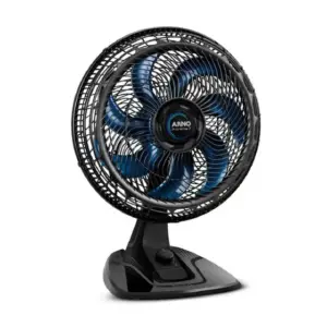 Ventilador de Mesa Arno Xtreme 40cm 7 Pás Preto com Azul 127V VE70