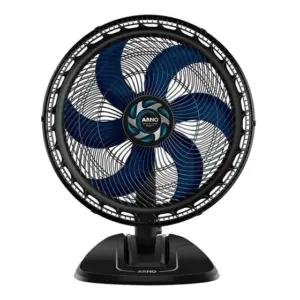 Ventilador de Mesa Arno Xtreme Force Breezer 50cm Preto com Azul 220V VB50