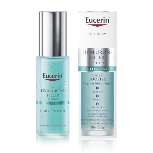 EUCERIN Sérum Facial Daily Booster Ultraleve 30ml, 24h Hidratação, Fortalecedor, Hyaluron-Filler, Ácido Hialurônico, Antirrugas, Hidratante