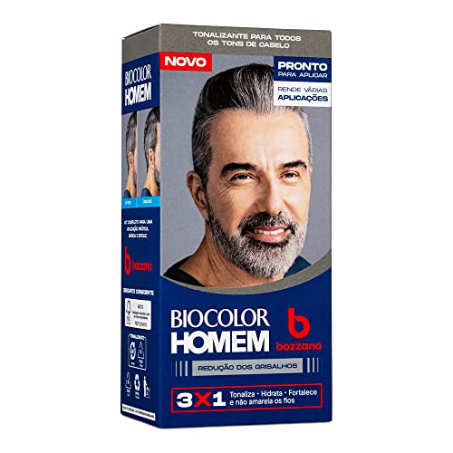 Biocolor Homem Tonalizante De Cabelo Masculino Bozzano Redução Dos Grisalhos