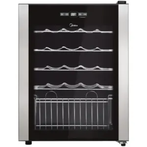 Adega a Compressor Midea 24 Garrafas Painel Touch WBB241