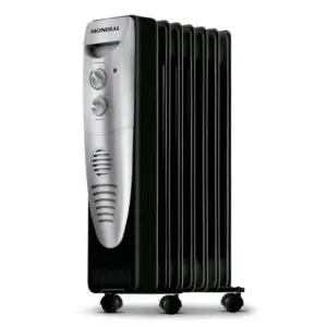 Aquecedor a Óleo Mondial Preto e Prata 1500W 127V A-06
