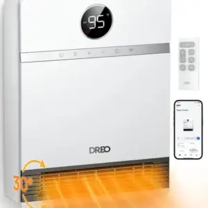 Aquecedor Elétrico de Parede Dreo Inteligente com Oscilação 1500W