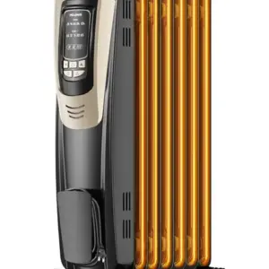 Aquecedor Elétrico a Óleo Radiador Pelonis Champagne com Controle Remoto 1500W