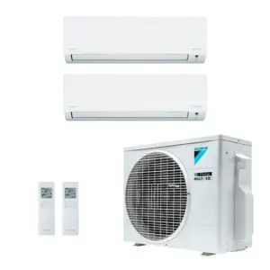 Ar Condicionado Bi Split Inverter Daikin 18.000 Btus (1x Evap 9.000 + 1x Evap 12.000) Quente e Frio 220v R-32