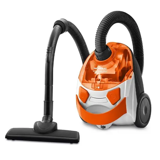 Aspirador de Pó Vertical Mondial Turbo Hepa Branco e Laranja 127V AP-15