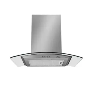 Coifa de Parede Vidro Curvo Philco Glass 60cm Inox 127V PCO60G