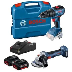 Combo Parafusadeira de Impacto Esmerilhadeira Bosch GSB 18V-50 + GWS 180-LI