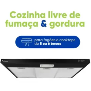 Depurador de Parede com Exaustor Philco 90cm 3 Velocidades 127V