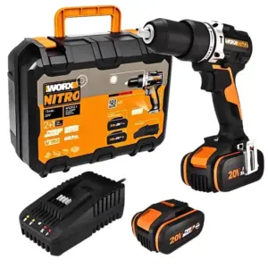 Furadeira de Impacto Brushless Worx 1/2″ com 2 Baterias e Carregador 000765