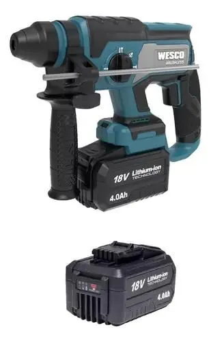 Furadeira Martelete Wesco com 2 Baterias 18V 4Ah Sem Carregador WS2806