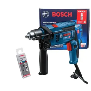 Furadeira de Impacto Parafusadeira Bosch GSB 13 RE 750W 110V com Kit 10 Brocas