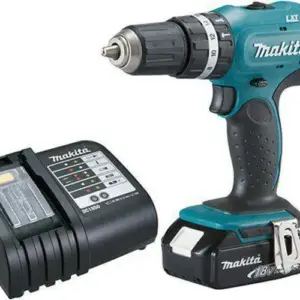 Furadeira de Impacto Parafusadeira a Bateria Makita DHP453X10 18V