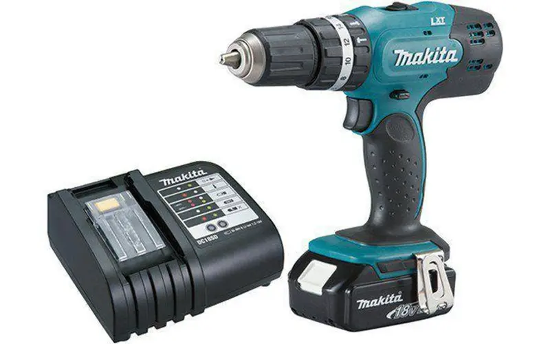 Furadeira de Impacto Parafusadeira a Bateria Makita DHP453X10 18V