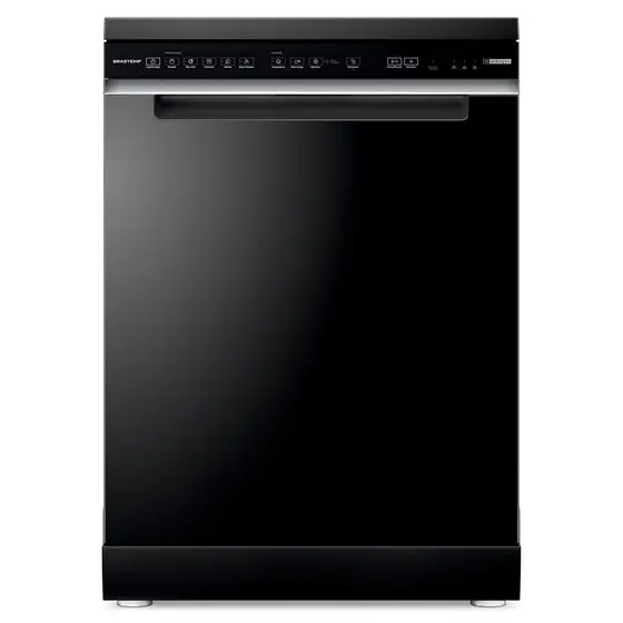 Lava-Louças Brastemp 15 Serviços Preta com Smart Sensor e 5 Programas BLF61A