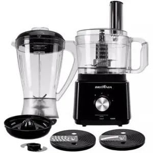 Multiprocessador Britânia All In One com Liquidificador e Espremedor Preto 220V BMP900P