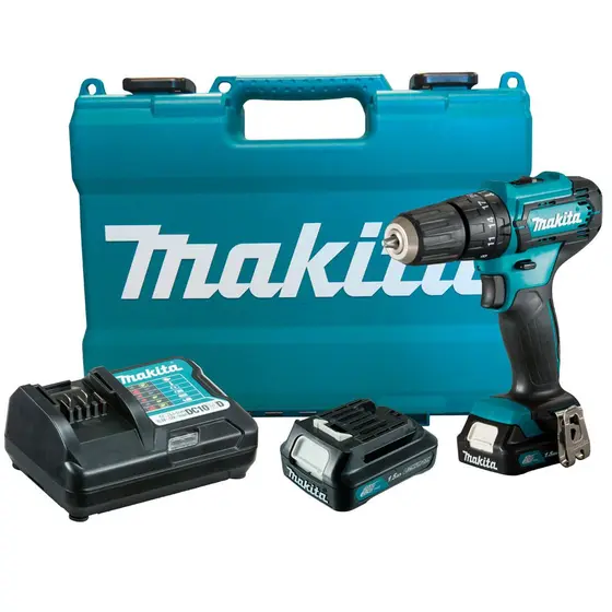 Parafusadeira Furadeira de Impacto a Bateria Makita HP333DWYE 12V