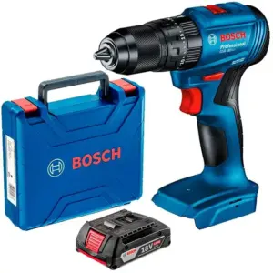 Parafusadeira Furadeira de Impacto Bosch GSB 185-LI 18V com Kit Bateria 2.0Ah e Maleta 06019K31E6