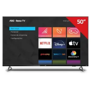 Smart TV 4K UHD AOC 50″ Wi-Fi IA 50U6125/78G