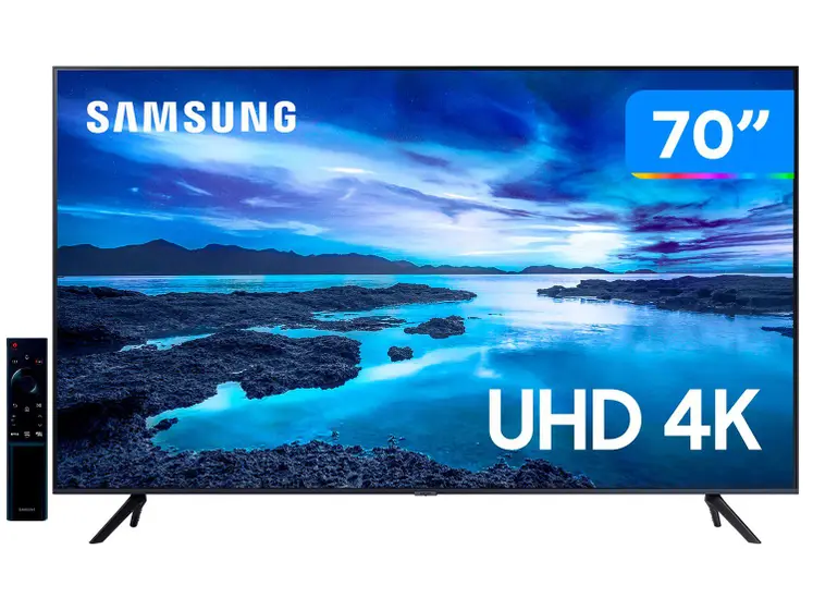 Smart TV Crystal Samsung 70″ 4K 70AU7700