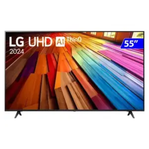 Smart TV 4K LG 55″ AI ThinQ com Comando de Voz 55UT8000PSA