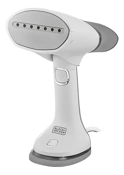 Vaporizador e Ferro de Passar Portátil 3 em 1 Black & Decker Dobrável com Antigotejamento Branco Bivolt