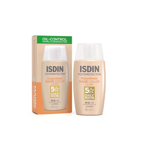 ISDIN Protetor Solar Facial Fusion Water Magic Color FPS 50-50 ml - Cor Clara