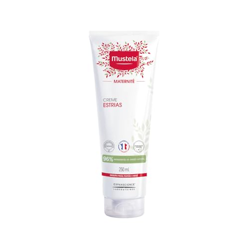 Mustela Maternité Creme Estrias 250Ml - Previne Estrias Com Ação 3 Em 1: Hidrata Reforça A Elasticidade E Acalma A Sensação De Coceira - Com 96% De Ingredientes De Origem Natural