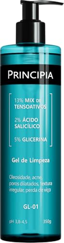 PRINCIPIA, Gel de Limpeza Facial 2% Ácido Salicílico + 5% Glicerina GL-01 com 350g
