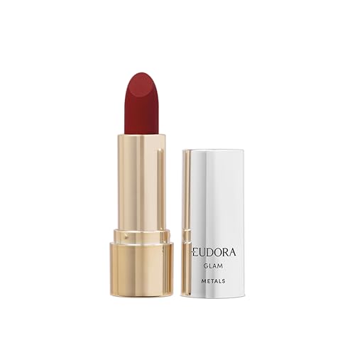 EUDORA GLAM BATOM CREMOSO METALS COR VERMELHO PRECIOSO 3,6G