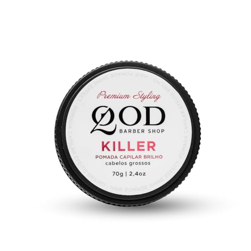 Pomada Capilar Killer, QOD Barber Shop, Brilho, 70g