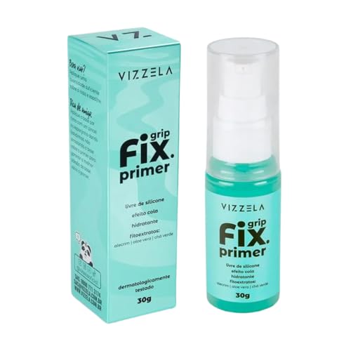 Primer Grip Fix Vizzela 30g - Primer Facial Hidratante Fixador de Maquiagem